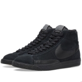 Q82m8012 - Nike Blazer Mid Premium Vintage Black, White & Gum Light Brown - Men - Shoes